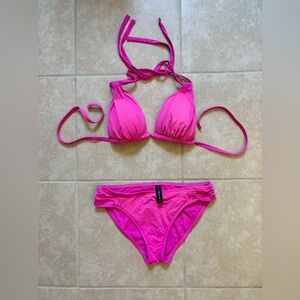 La Blanca hot pink string bikini size 8